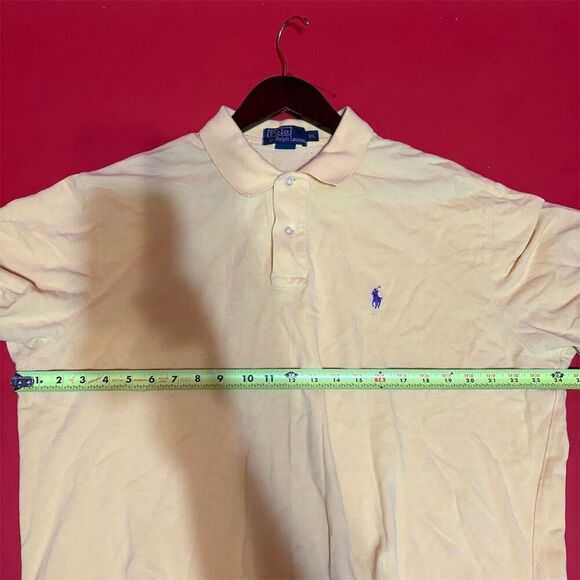 Polo Ralph Lauren Men's XL Yellow Short Sleeve Polo Shirt - Picture 8 of 10